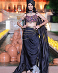 Drape Skirt Set
