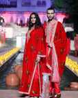 Surkh Laal Dushala Kurta set