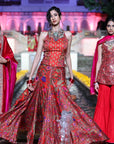 Surkh Laal Corset with Skirt