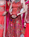 Surkh Laal Corset with Skirt