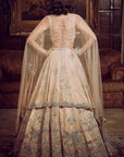 The Moroccon Pink Flamingo Landscape Lehenga