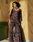 Hueden Jacket Kurta & Flare Pant Set