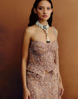 Orlencia Corset & Skirt Set With Dupatta