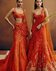 Molten Sunset Drape Saree
