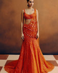 Molten Sunset Drape Saree