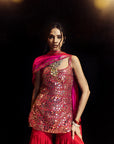 Surkh Laal Kurta Gharara Set