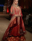 Mastani Maroon Kalidar Floral Embroidered Anarkali Set