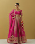 Pink Gota Pati Lehenga Set