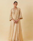 Buttercup Saree Paired With Blouse & Cape