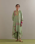 Kaftaan Kurta Set - Green
