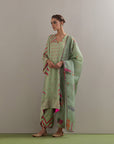 Kaftaan Kurta Set - Green