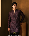 Wine Cutdana Kurta