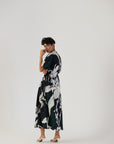 Chicory Black Side Tie Up Dress