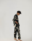 Chicory Black Crepe Coord Set