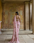 Dusty Pink Thread Work Saree