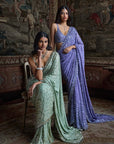 Mauve Sequin Saree