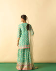 Aarzoo Sharara Set - Aqua