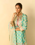 Aarzoo Sharara Set - Aqua