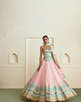 Nabeeha Lehenga Set - Soft Pink