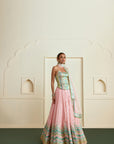 Nabeeha Lehenga Set - Soft Pink