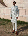 Parrot With Creeper Kurta Set