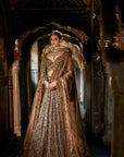 Copper Jade Lehenga Set