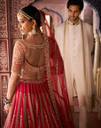 Red Zardosi Lehenga Set