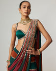 Cranberry Multicolor Saree