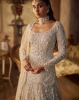 Vintage Ivory Pearl Lehenga Set