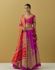 Pink Scalloped Edge Lehenga Set