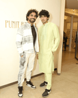 Mint Resham Work Kurta With Pants