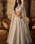 Ivory Floral Lehenga Set