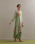 Kaftaan Kurta Set - Green