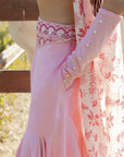 Masoom Gulabi Asymetric Lehenga Set