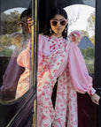 Masoom Gulabi Saree Set