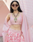 Printed Lehenga Leather Patch