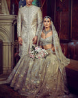 The Autumn Antelope Aged Gold Lehenga