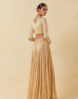 Buttercup Printed Top Paired With Skirt