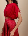 Waistbelt Dress - Red