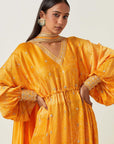 Yellow String Tunic With Pants
