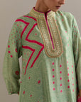 Kaftaan Kurta Set - Green