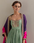 The Ghoomer Anarkali Set - Green