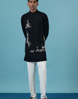 Black Jungle Nehru Jacket