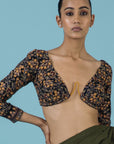 Olive Saree with Bralette