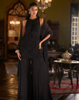 Black Sharara Set