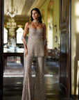 Silver Gold Crystal Pant Set