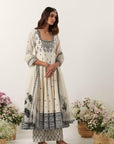 Ivory Anarkali Set