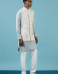 Ivory Jungle Nehru Jacket