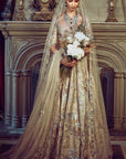 The Wild Ocean Ekru Lehenga