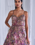 Arlette Floral Organza Gown
